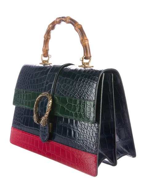 alligator gucci bag|Gucci dionysus bag large.